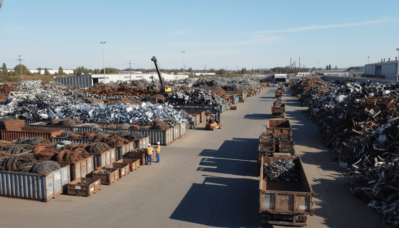 Scrap collection operations at an industrial facility
