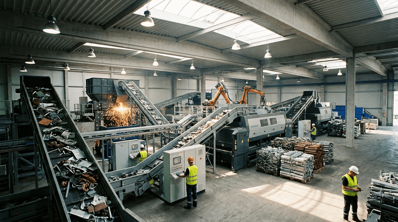 Industrial sorting and processing facility