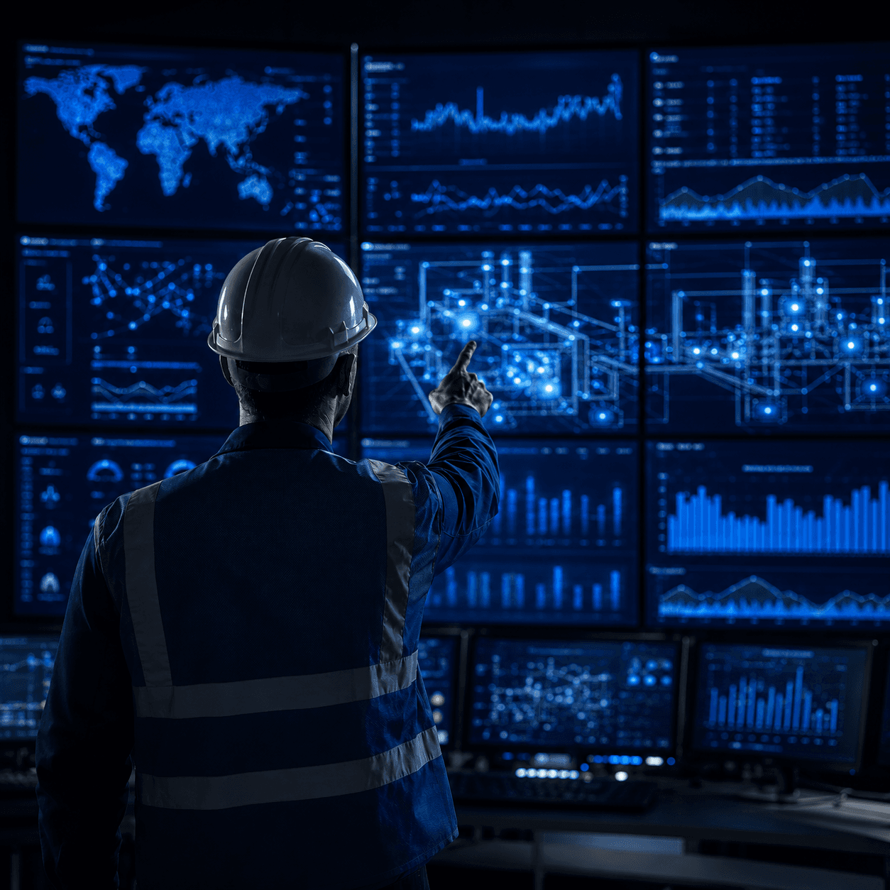 Advanced recycling operations and control room analytics